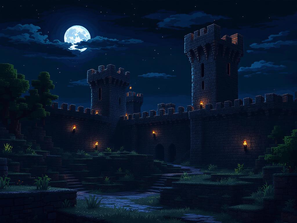 Sur cette image, je vous montre une forteresse bien fini on s'attaque au chateau.