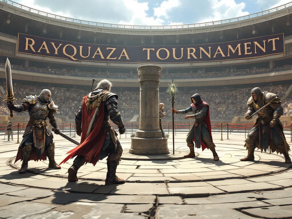 Sur cette image on peut apercevoir plusieurs équipes entrain de s'entrainer pour le tournois de Pokemon