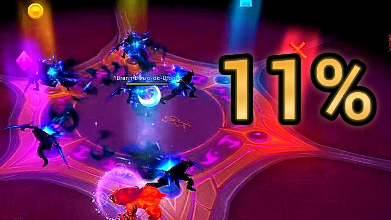 Sur cette image, je vous montre un try ou j'éssaye de tomber la princesse-nexus ky'veza dans le gouffre Sanctuaire du Rasoir du Vide