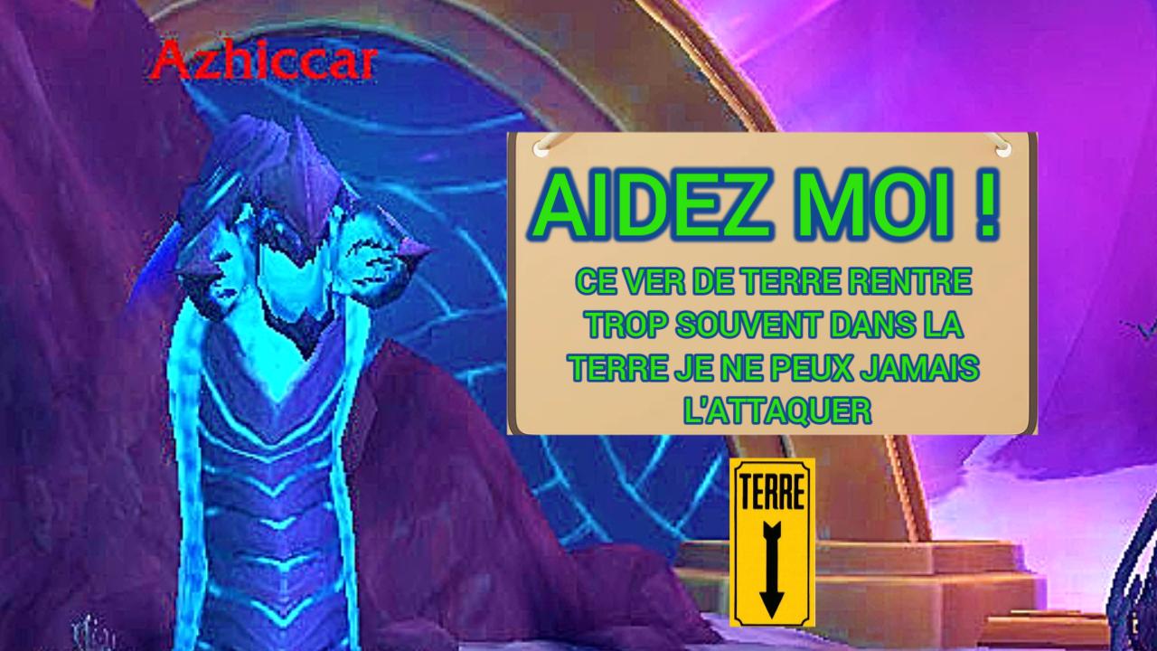 Sur cette image, je vous montre un ver avec un beau paysage sur k'aresh