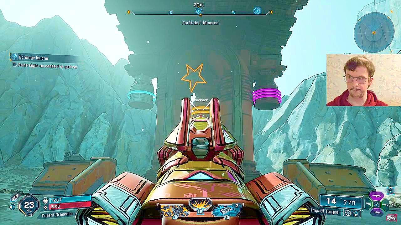 Sur cette image, je continue mon aventure sur Borderlands 4 niveaux 24 en continuant les quêtes