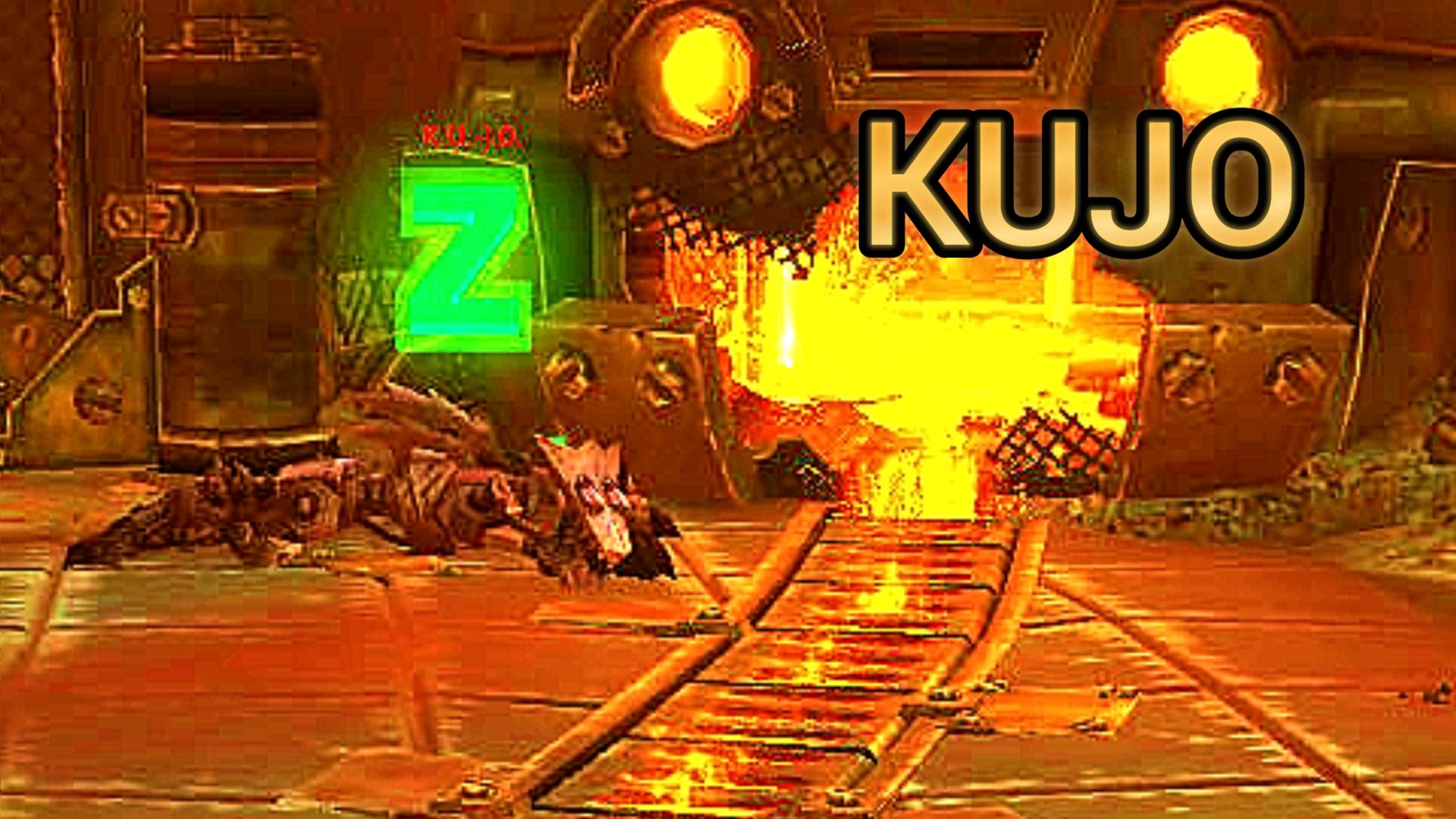 Sur cette image, on peut apercevoir un robot et un chariot entrain d'interagir avant d'attaquer.